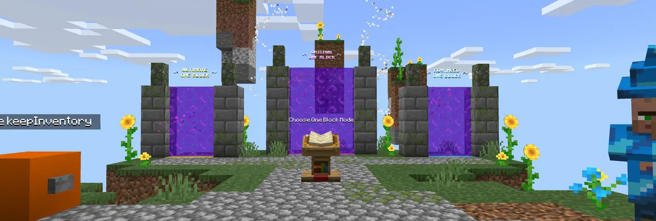 SKYBLOCK С ОДНИМ БЛОКОМ panorama