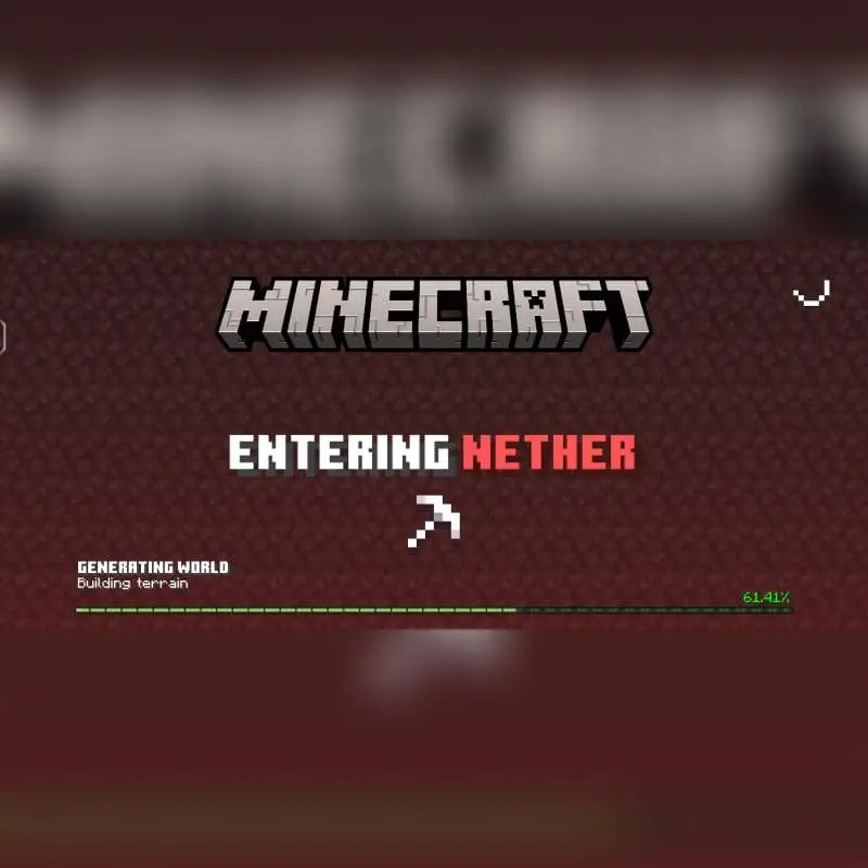 Загрузка мира в Незере с тематической заставкой