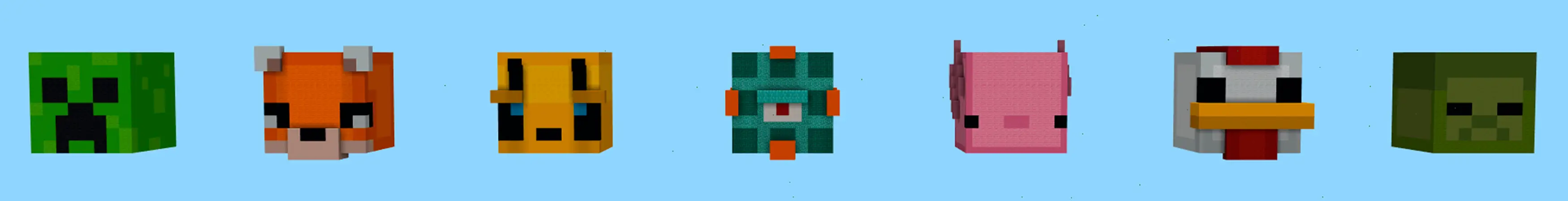 Выживание в Skyblock: головы мобов panorama