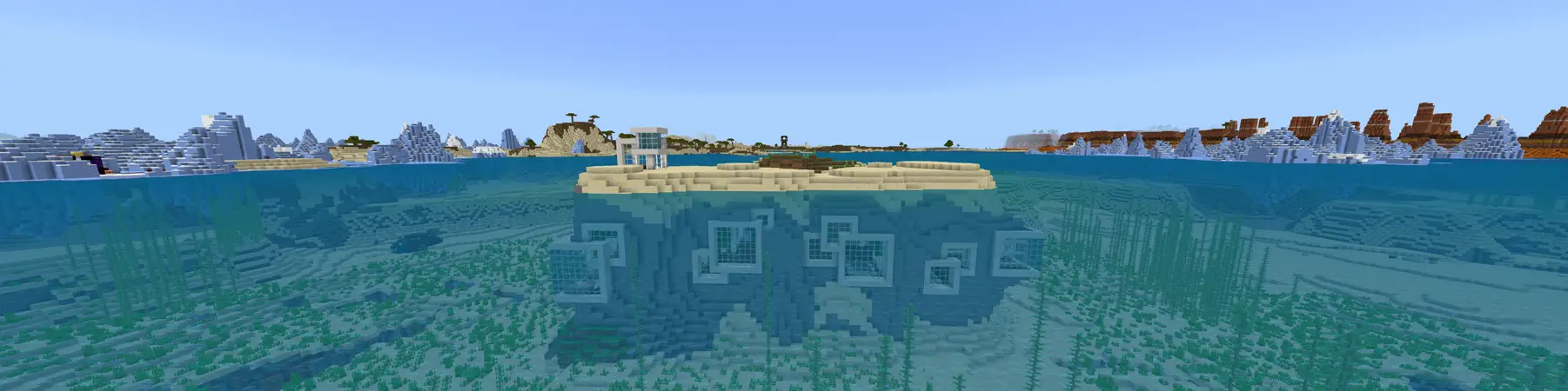 Современная подводная база panorama