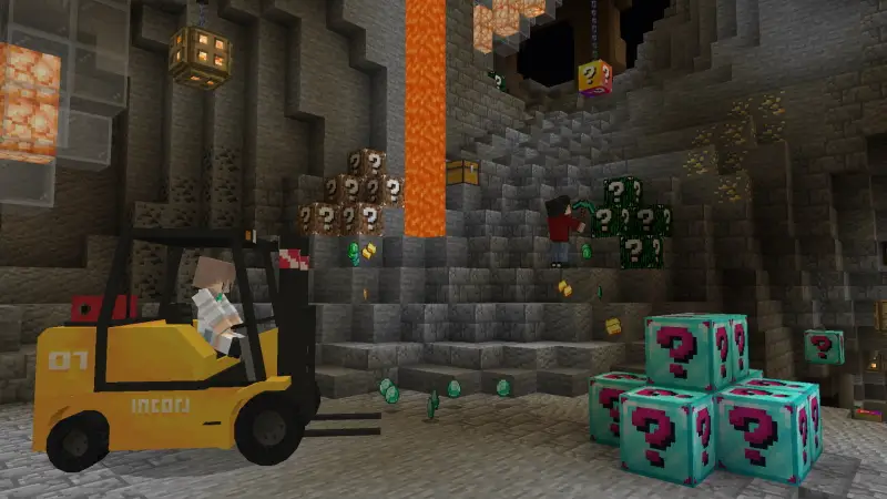 Скриншот Блоки удачи: нубы против профи №2