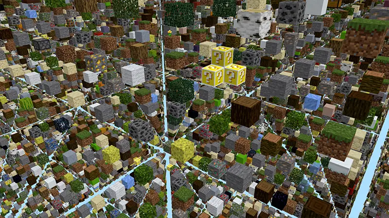 Скриншот НЕБЕСНАЯ СЕТКА с блоками удачи! №1