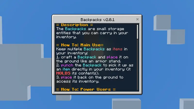 Скриншот Рюкзаки 2.0.2 №1