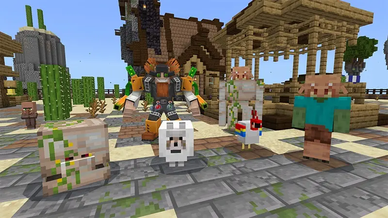 Скриншот Селяне против слияния мобов №3