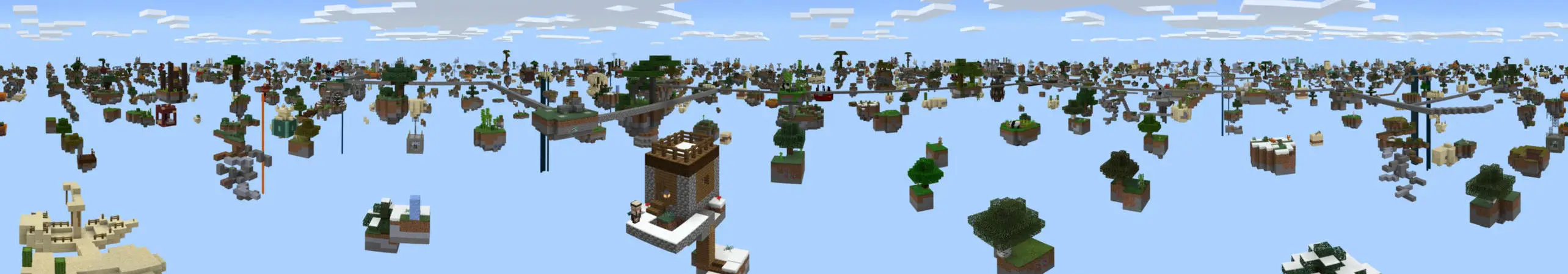 Бесконечная игра Skyblock panorama