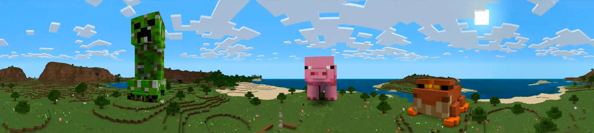 Дома в виде мобов panorama
