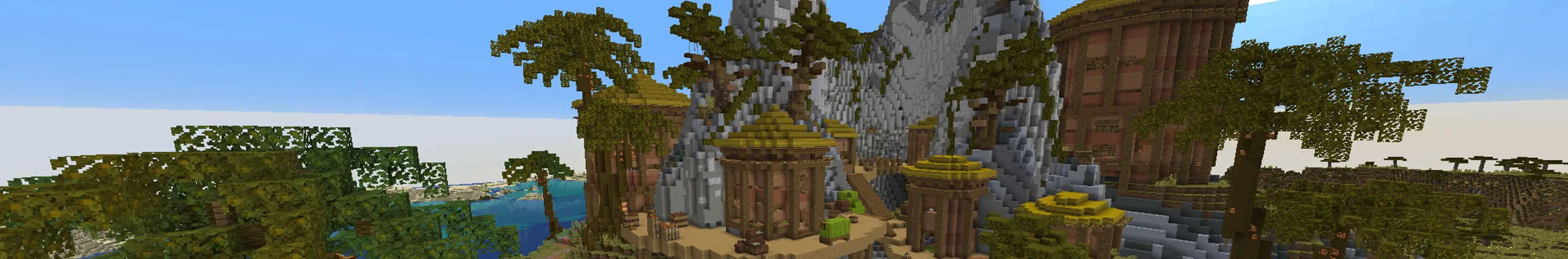 Тропическая деревня panorama