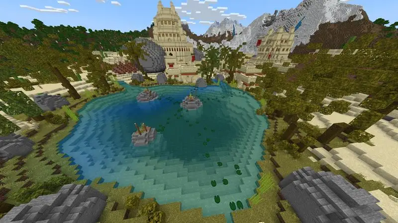 Скриншот Простые стартовые области: деревня в пустыне №3