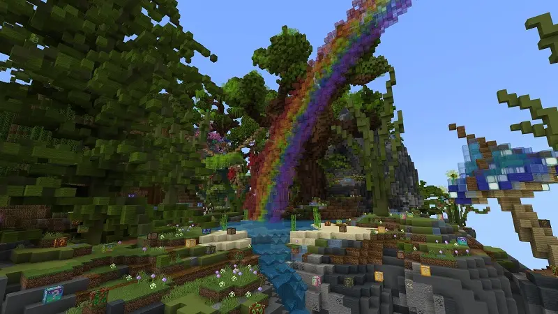 Скриншот Skyblock удачи: лес из другого мира №4