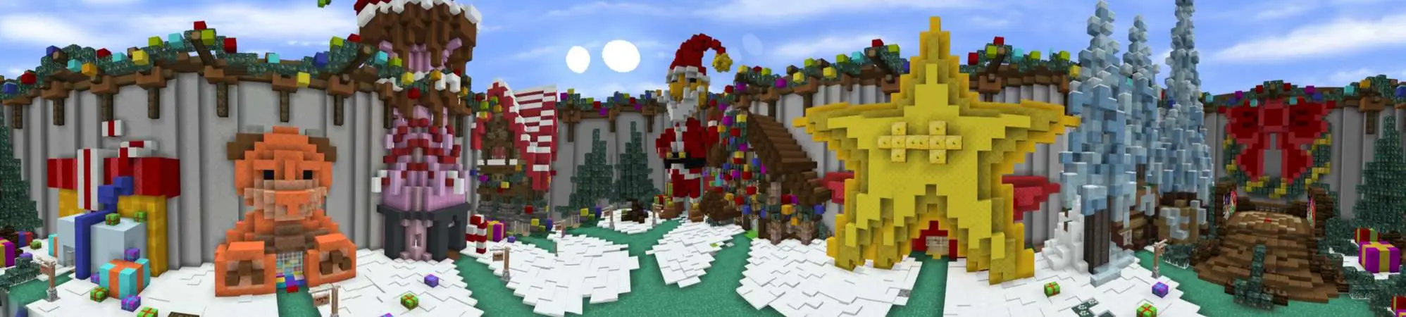 Рождественские выбрасыватели panorama