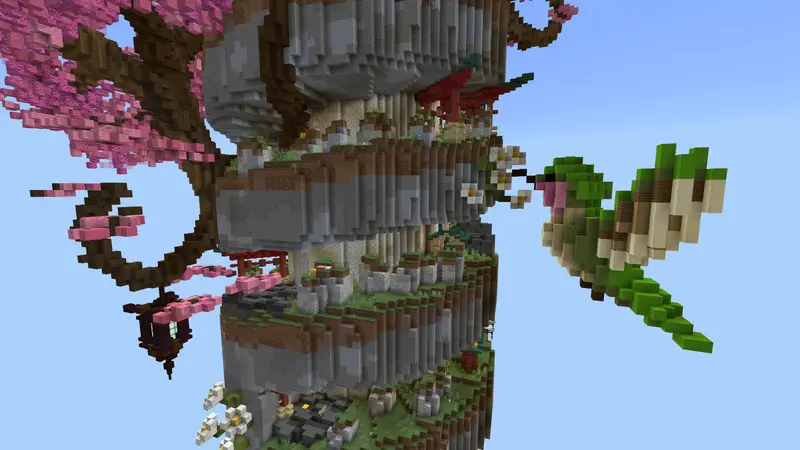 Скриншот Спираль паркура в сакуре №5