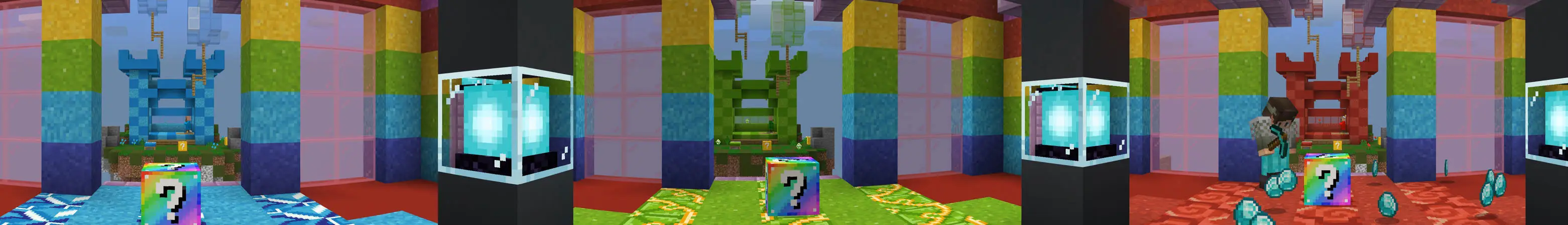 Безумные Кроватные войны с блоками удачи panorama