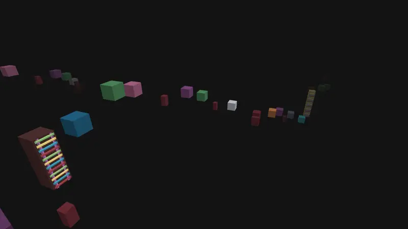 Скриншот Паркур: Радужная гонка №4