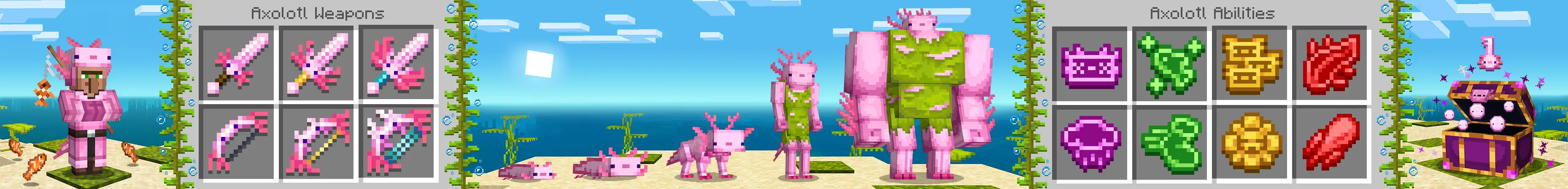 Эволюция аксолотлей panorama