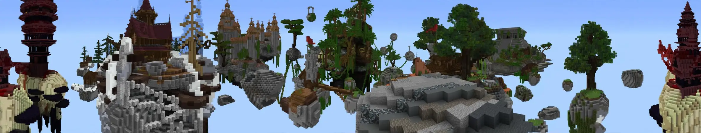 Драконовый Skyblock panorama