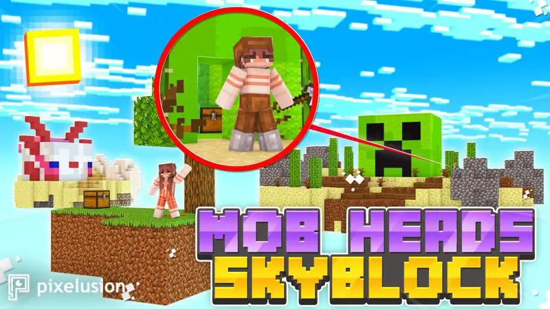 Skyblock: головы мобов