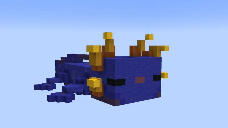 Скриншот Skyblock с аксолотлями №4