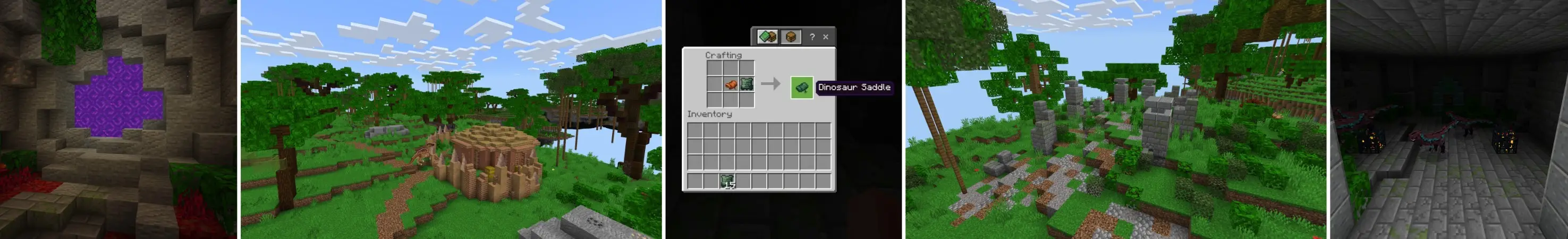 Skyblock динозавров panorama