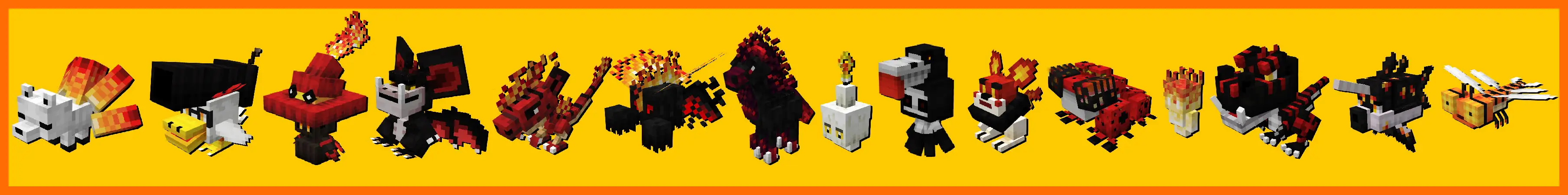 Огненные питомцы panorama