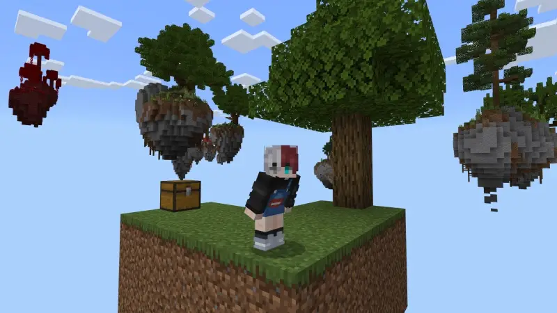 Скриншот Испытание со случайной добычей в Skyblock №2