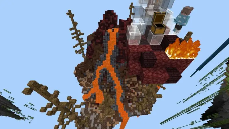 Скриншот Обновленная игра Skyblock №2