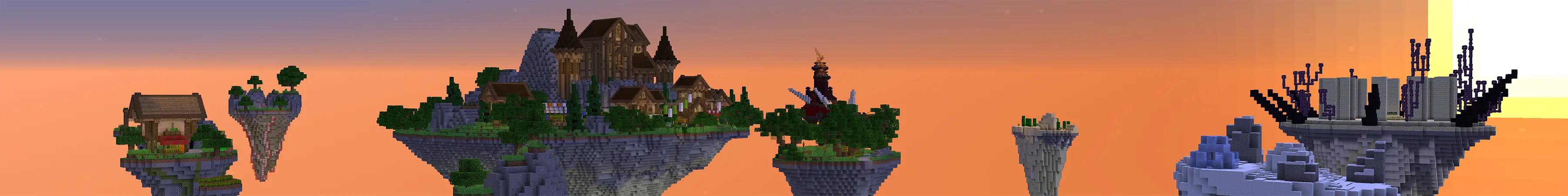 Бесконечные блоки удачи в Skyblock panorama