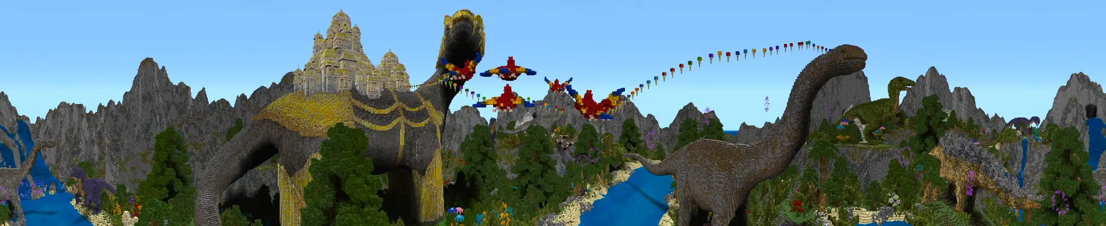 Рай динозавров panorama