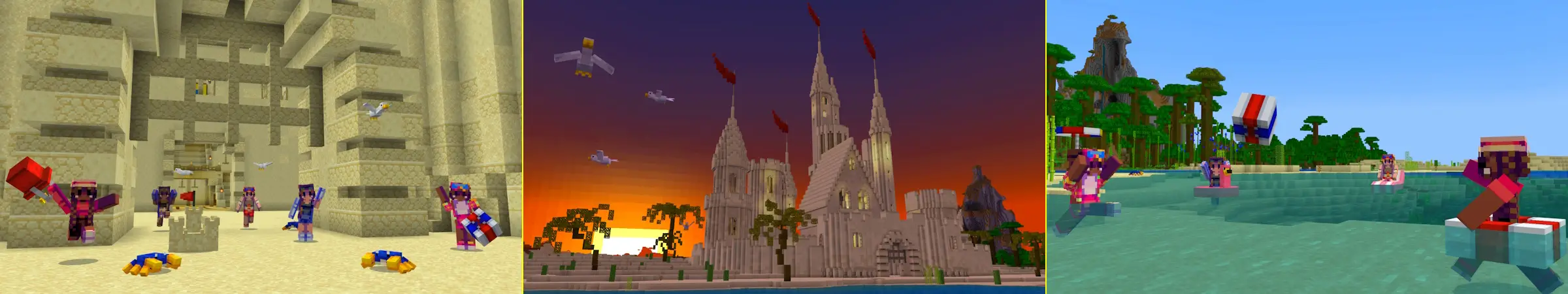 Жизнь в песчаном замке panorama