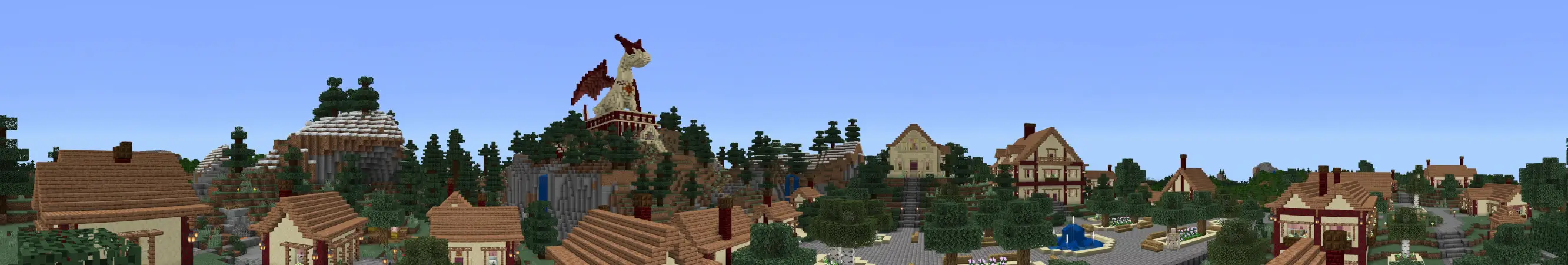 Деревня алого дракона panorama