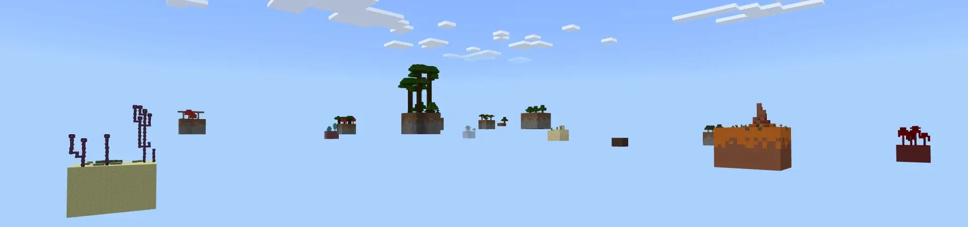Расколотый Skyblock panorama
