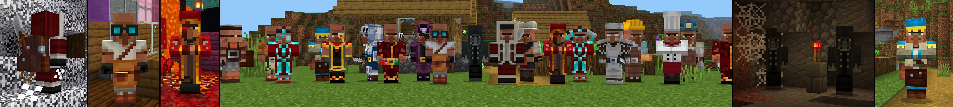 Расширение жителей деревни panorama