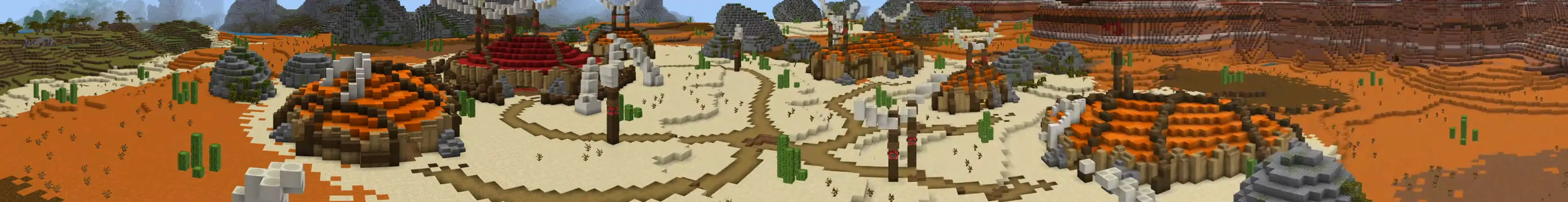 Деревня каменного века panorama