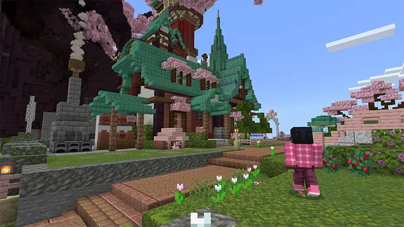 Скриншот Домик на дереве цветущей сакуры №4