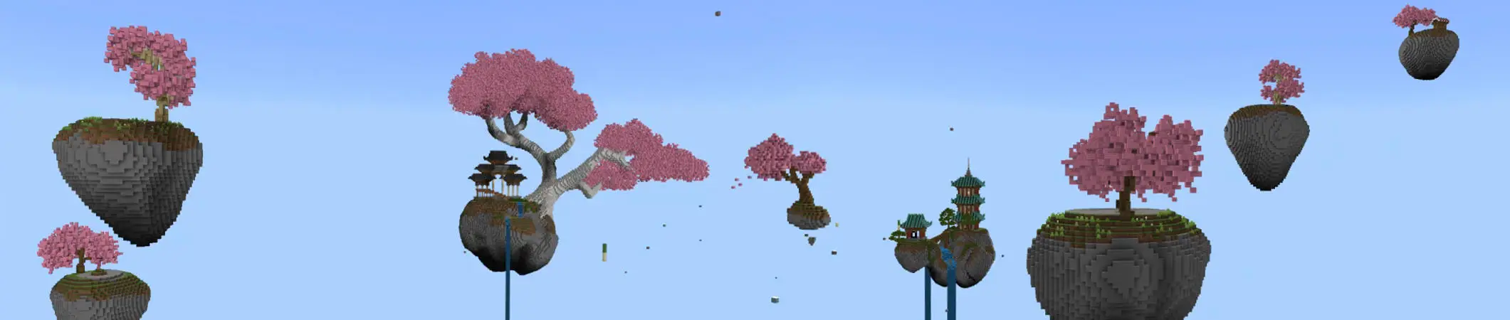 Skyblock: сакура panorama