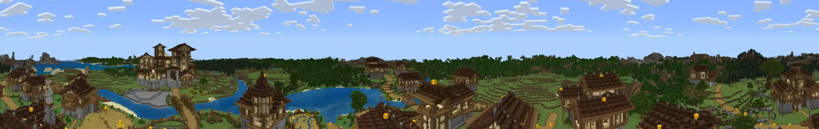 Средневековая гонка блоков удачи panorama