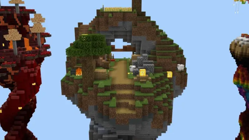 Скриншот Skyblock удачи: скрученная добыча №4