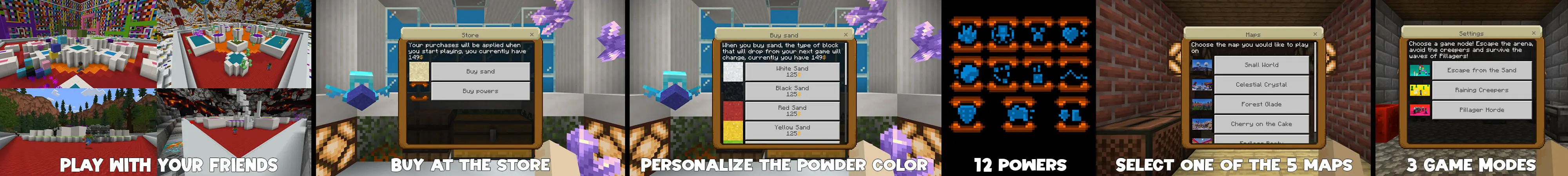 Гравитация порошка panorama