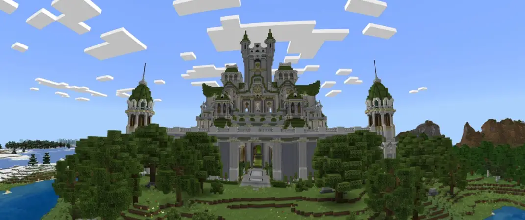 Замок зеленых эльфов panorama