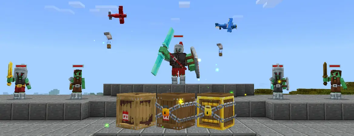 Эпическая случайная добыча с воздуха panorama