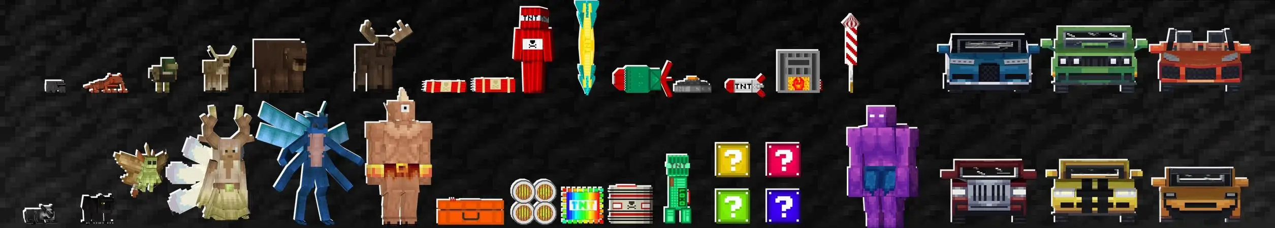 Блоки удачи с динамитом panorama