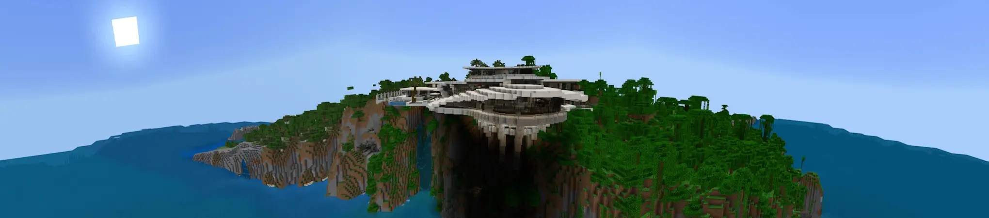 Особняк миллионера на утесе panorama