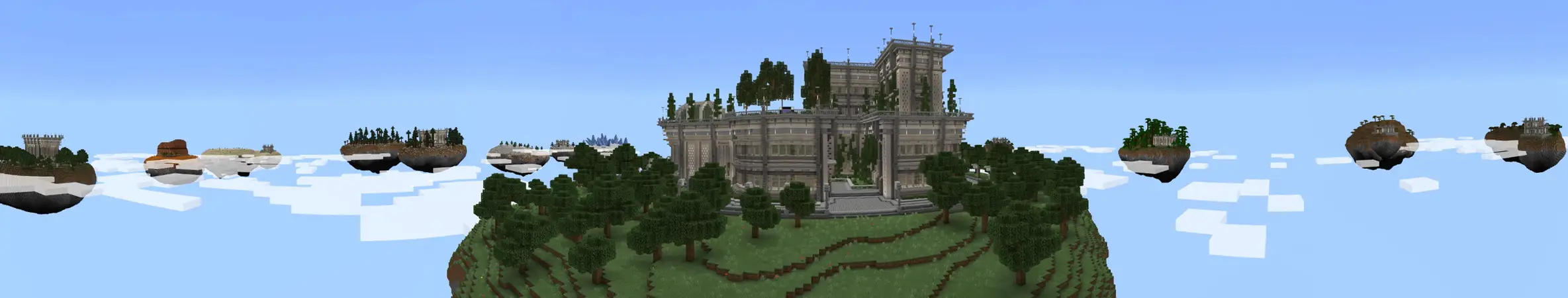 Хакер Skyblock panorama