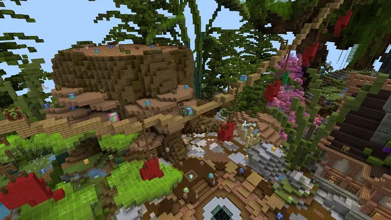 Скриншот Skyblock удачи: лес из другого мира №1
