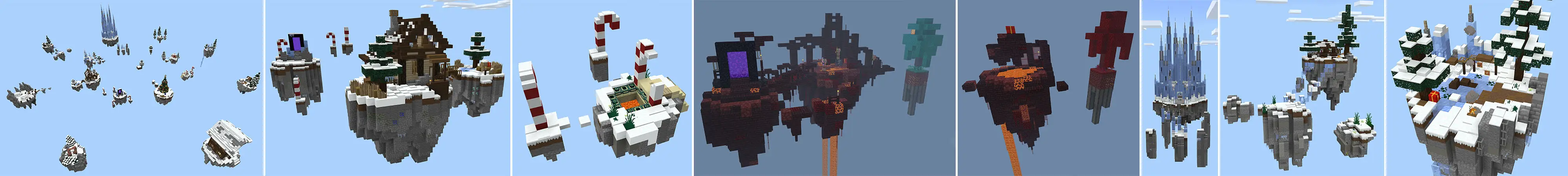 Skyblock: зима panorama