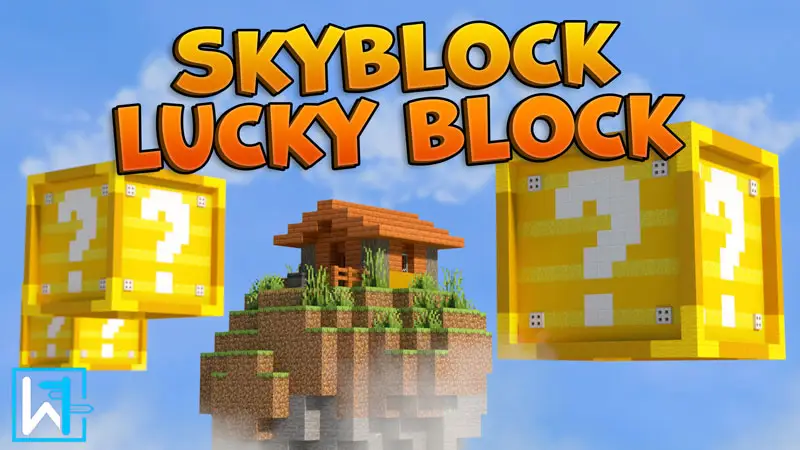 Skyblock с блоками удачи