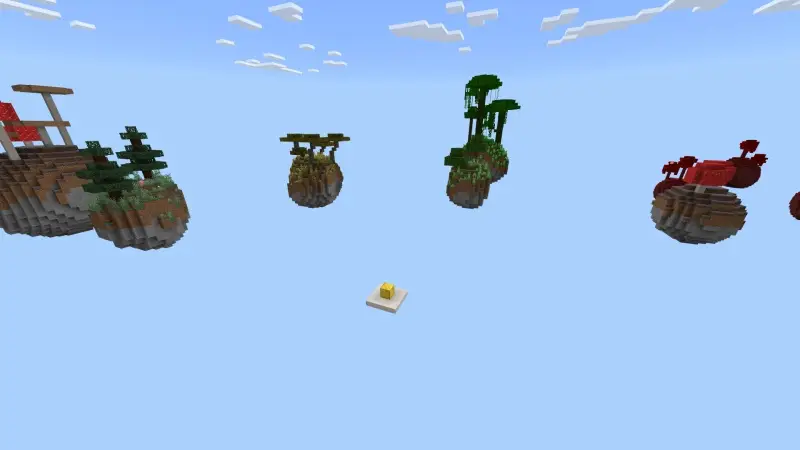 Скриншот Испытание «Один блок» Skyblock №4