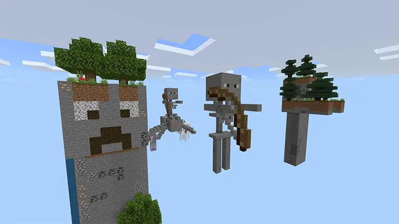 Скриншот Skyblock с мобами №3