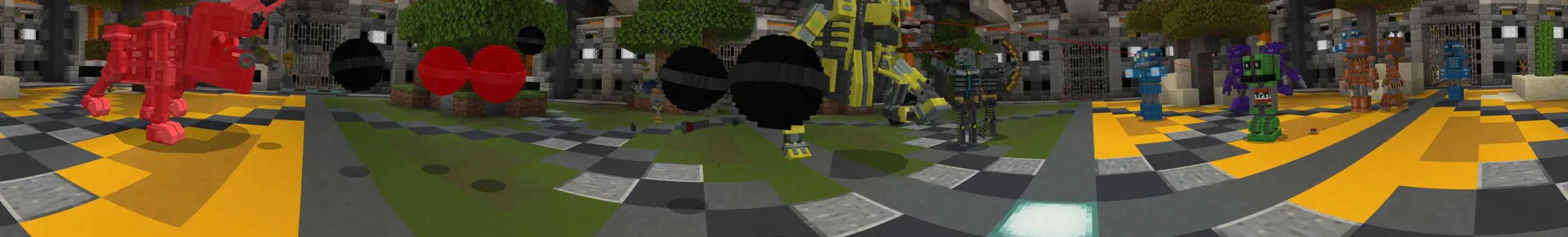 Арена битвы роботов panorama