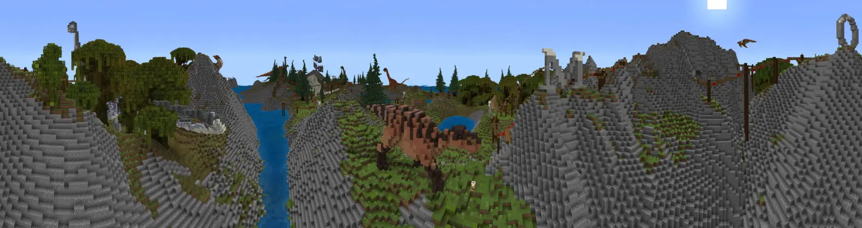 Алфавитные дино-горки panorama