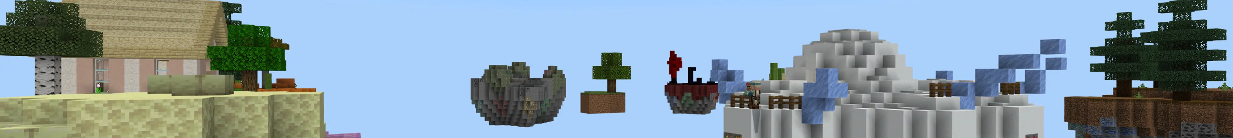 Классическая игра Skyblock panorama